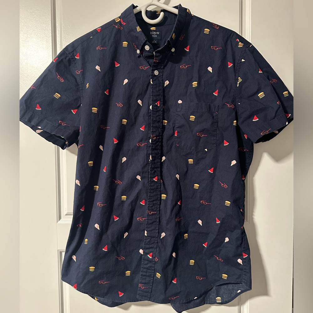 J. Crew Men’s Burger & Ice Cream Flex Button Up